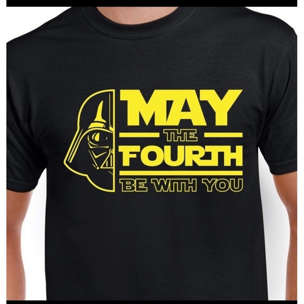 May The 4th Be With You T-Shirt Unisex Adult Star Wars Vader 2XL